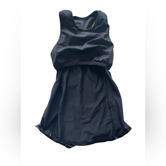 De Soto Forza Tri Top Black Small | Built-In Bra Racerback Athletic Tank - Picture 6 of 8